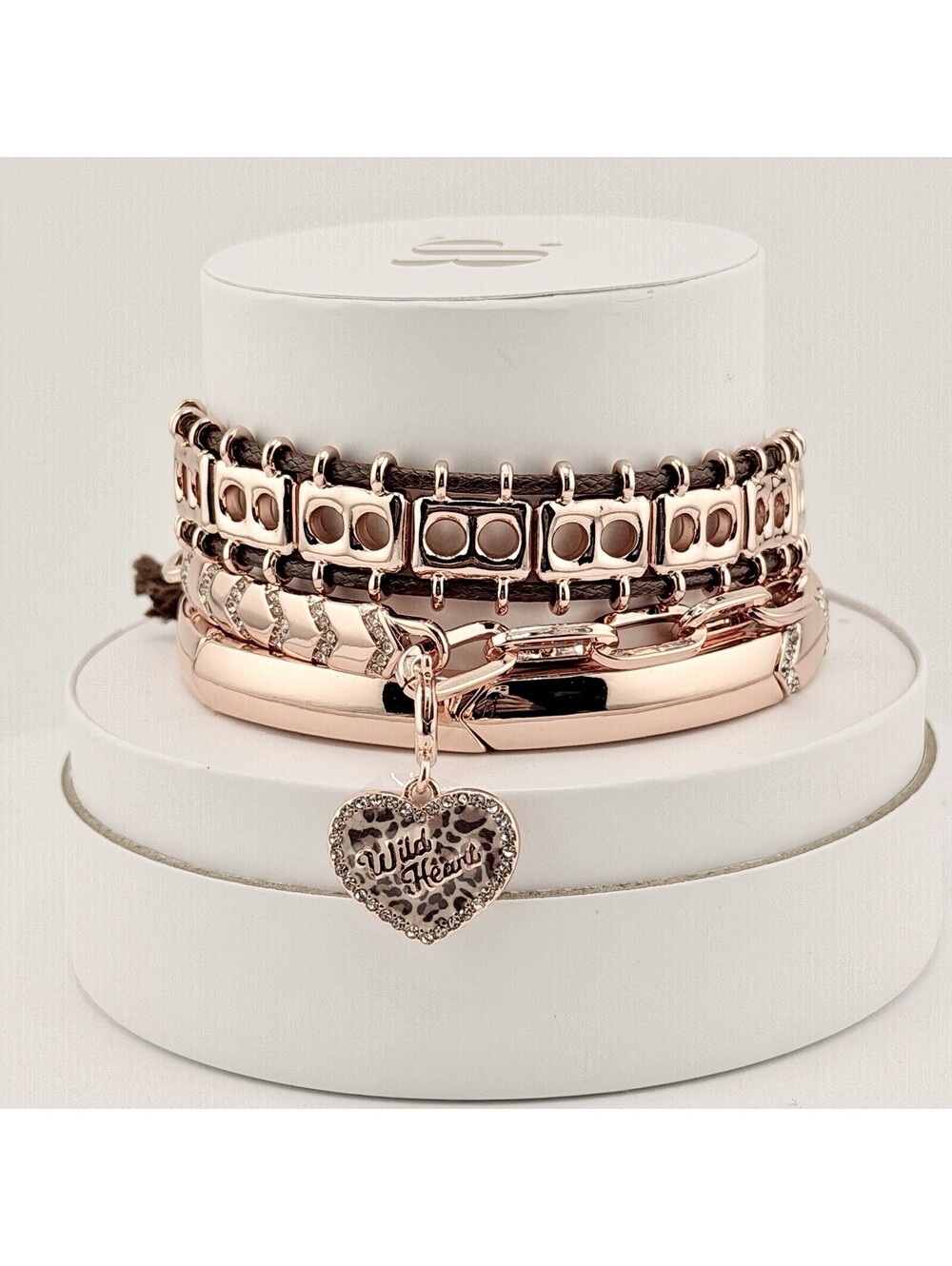 Bomb Party 2026 Spring Stacks "Wild Heart Luxe" Rose Gold Plating Cheetah